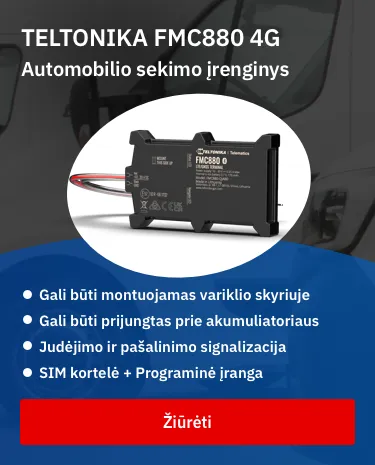 TELTONIKA FMC880-E 4g lte automobilinis gps sekiklis