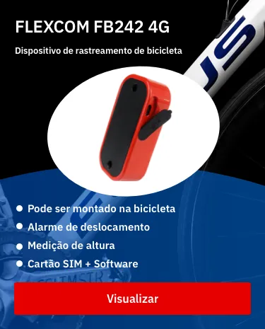 FLEXCOM FB242EBK9005 4g lte localizador de rastreador gps de bicicleta