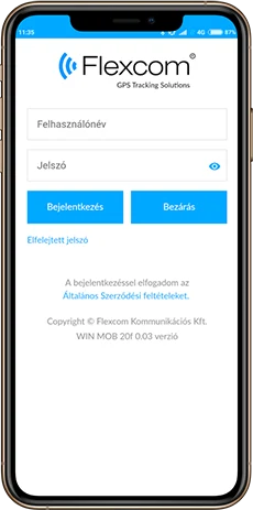 Flexcom mobil nyomkövető szoftver